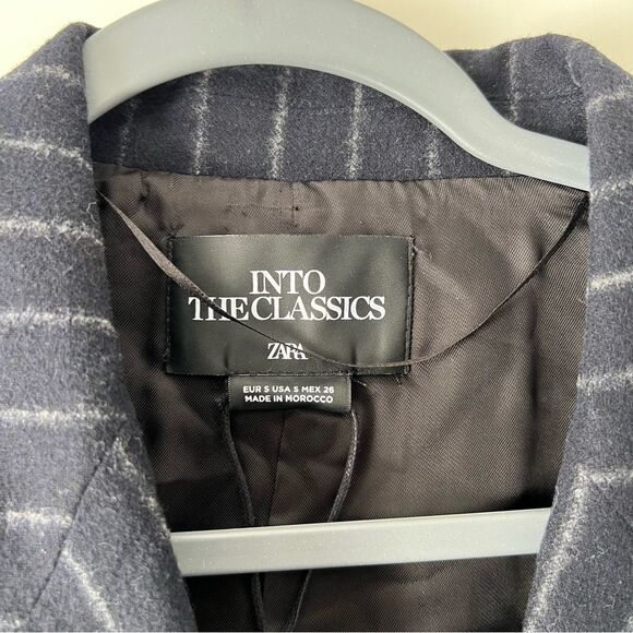 NWT Zara Into the Classics Limited Edition Wool Blend Double Breasted Blazer - Picture 10 of 11